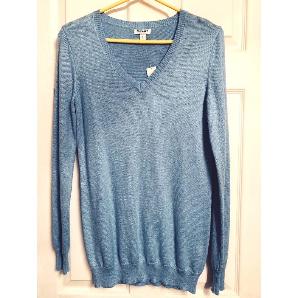 Baby Blue V-Neck Sweater